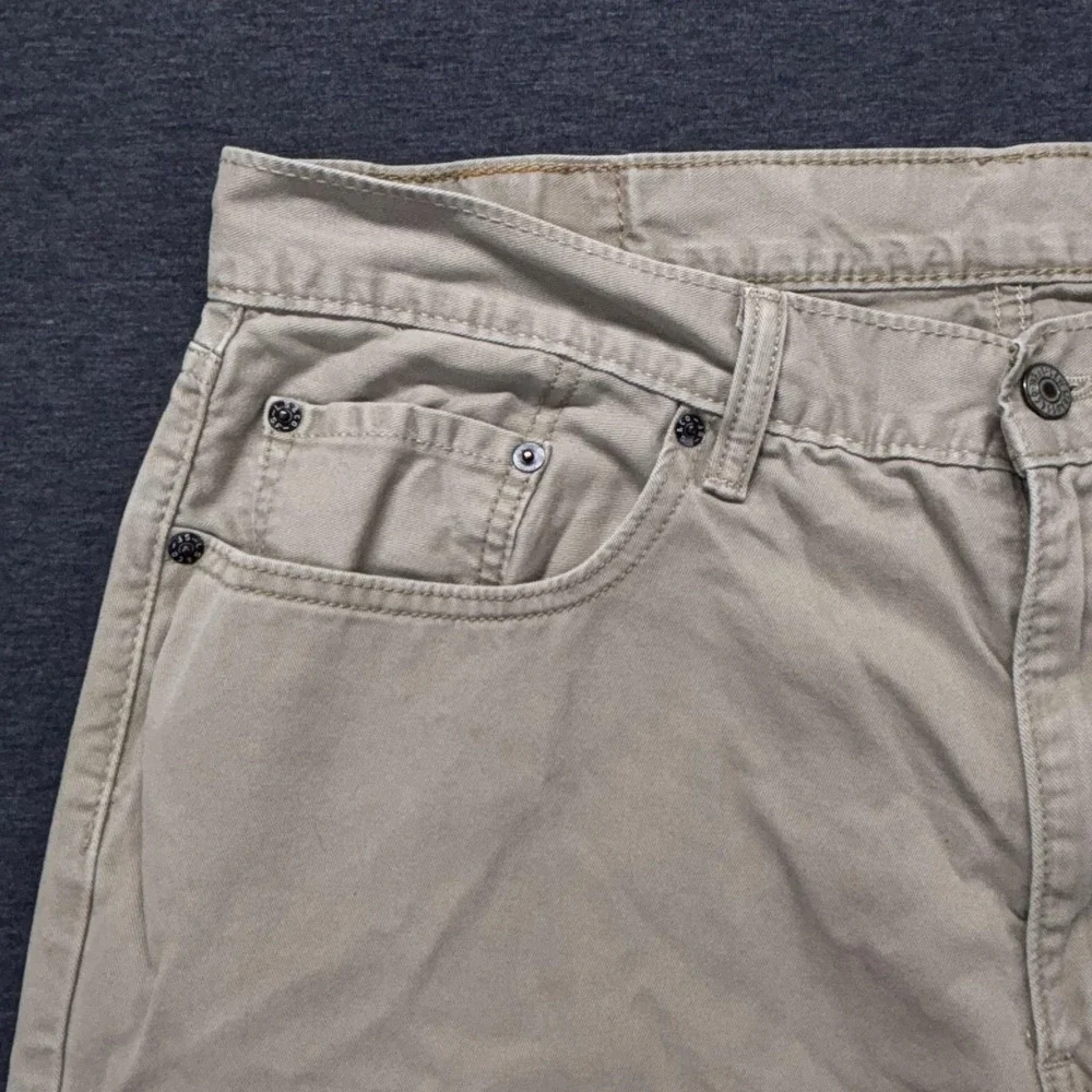 Levis 559 Jeans Mens 36x30 Beige‎ Straight Leg Mid Rise Casual Denim Pants